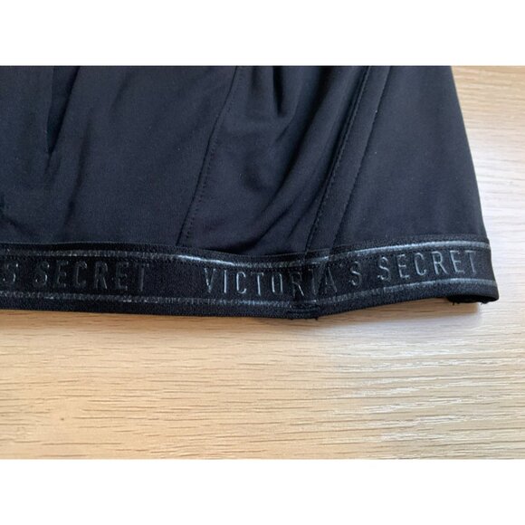 Victorias Secret Black Strapless Corset Bra Bralette Top Size 36B V Cut Side Zip - Picture 3 of 7